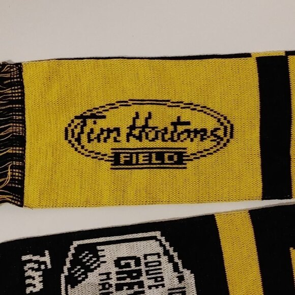 TIM HORTONS HAMILTON Grey Cup Field Scarf Knit Scarf Tassel Scarf - Picture 8 of 10